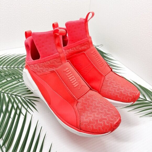 Puma High Risk Red Puma White Fierce Core Training Shoes Women's Size 8.5 - Picture 1 of 10
